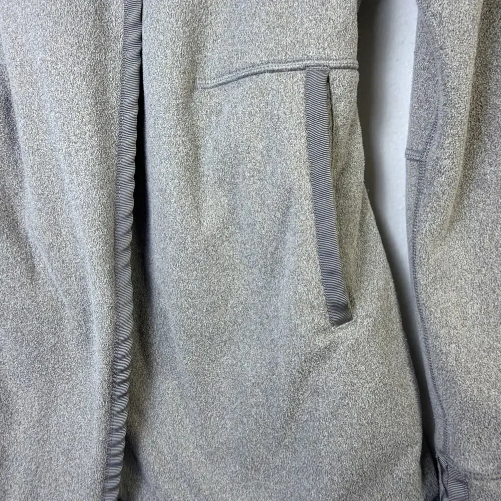Ivivva Lululemon Fleece Jacket Girls 14 coat athletica athleisure gray snap